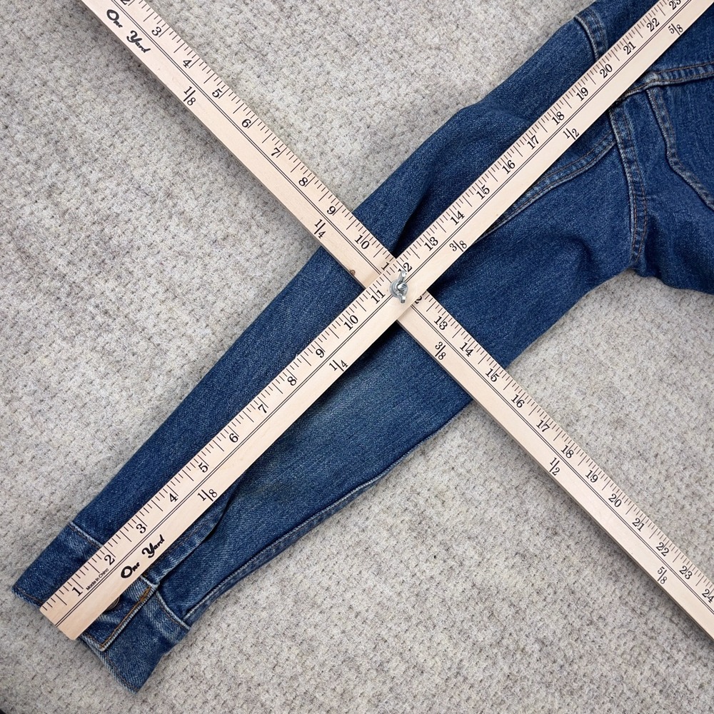Vintage Levis Jacket Boys Size 16 Blue Denim Trucker Made USA 70704 0216 90s - Picture 13 of 14